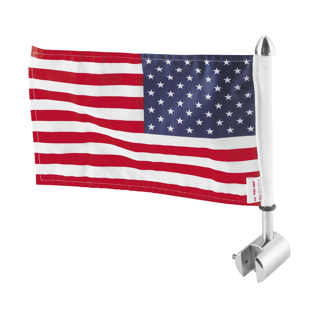 Pro Pad Sissy Bar Square Mount with USA Flag Parts Giant