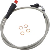 JFG RACING Blue 500mm-2000mm Motorcycle Hydraulic Reinforced Brake Clutch Hose Line Pipe For Dirt Bike Enduro Motocross