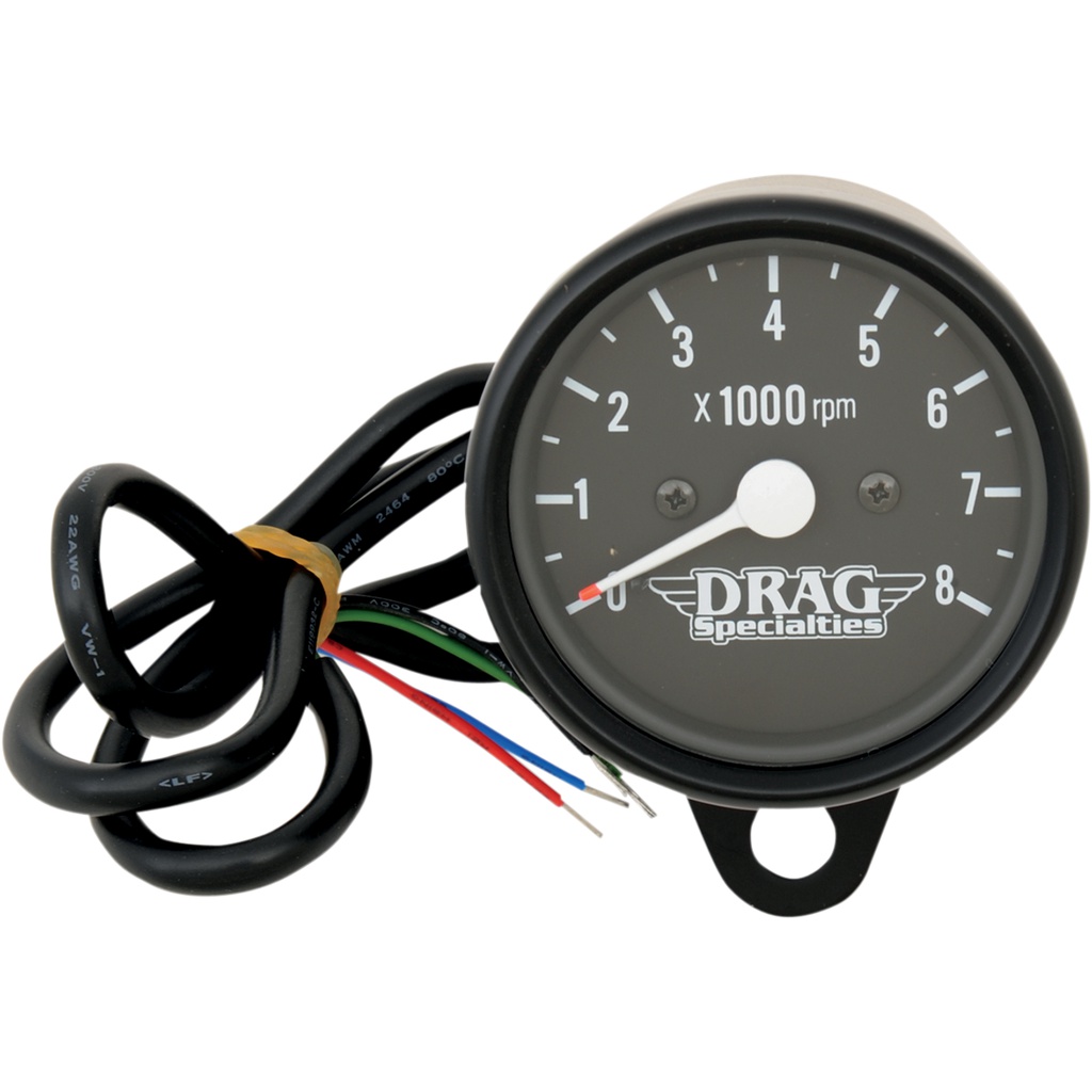 Drag Specialties Mini Electronic Tachometer with YMount & Clamps