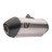 Brushed Stainless Steel with Carbon Fiber End Cap