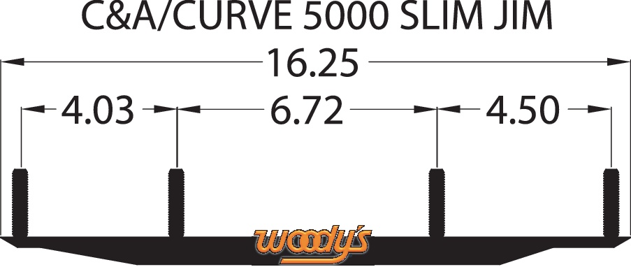 WOODYS 2018-2019 MX Z X-RS 850 E-TEC 129" 1.25" Ski-Doo 8" CARBIDE RUNNERS SLYDO