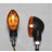 Black with Amber Lens