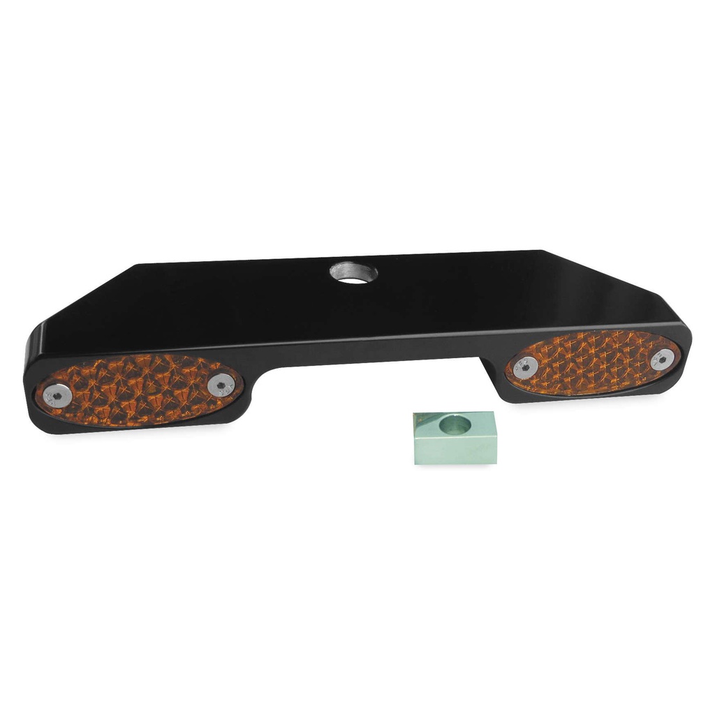 Biker's Choice Rear Turn Signal Bar - Amber Lens Chrome For 06-08 Harley FLHX Street Glide