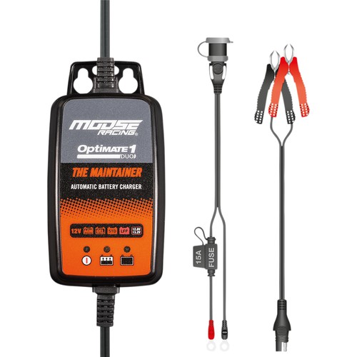 Moose Optimate 1 12-Volt Automatic Battery Maintenance Charger Motorcycle ATV 