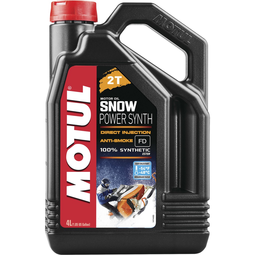 Motul Snowpower 2T Synthetic 2-Stroke Snowmobile Engine Oil 4L - Parts ...