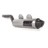 Gun Metal with Euro Blackout End Cap Gun Metal with Euro Blackout End Cap