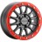 Gunmetal Wheel/Red Ring