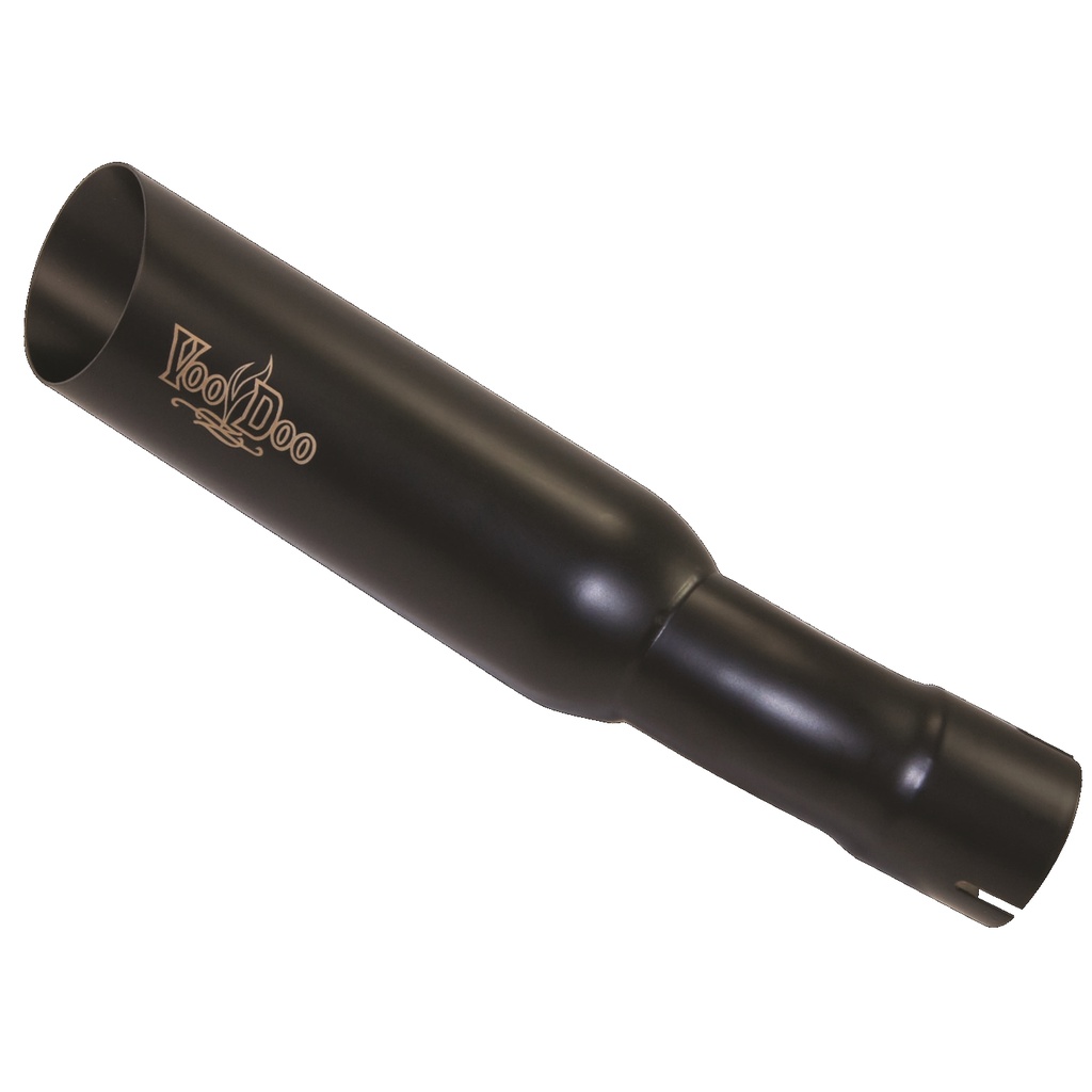 VooDoo Shorty Slip-On Exhaust for 2001–2006 Honda CBR600F4i - Matte Black