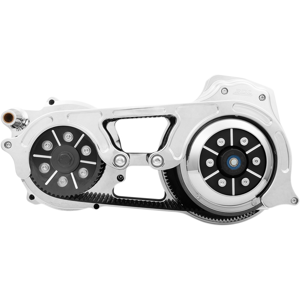BDL Open Belt Drive Kit with 1Piece Motor Plate Chrome Parts Giant
