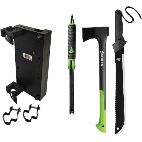 Outdoors ProFit Profile Roll Bar Mount with Gerber Machete/Saw